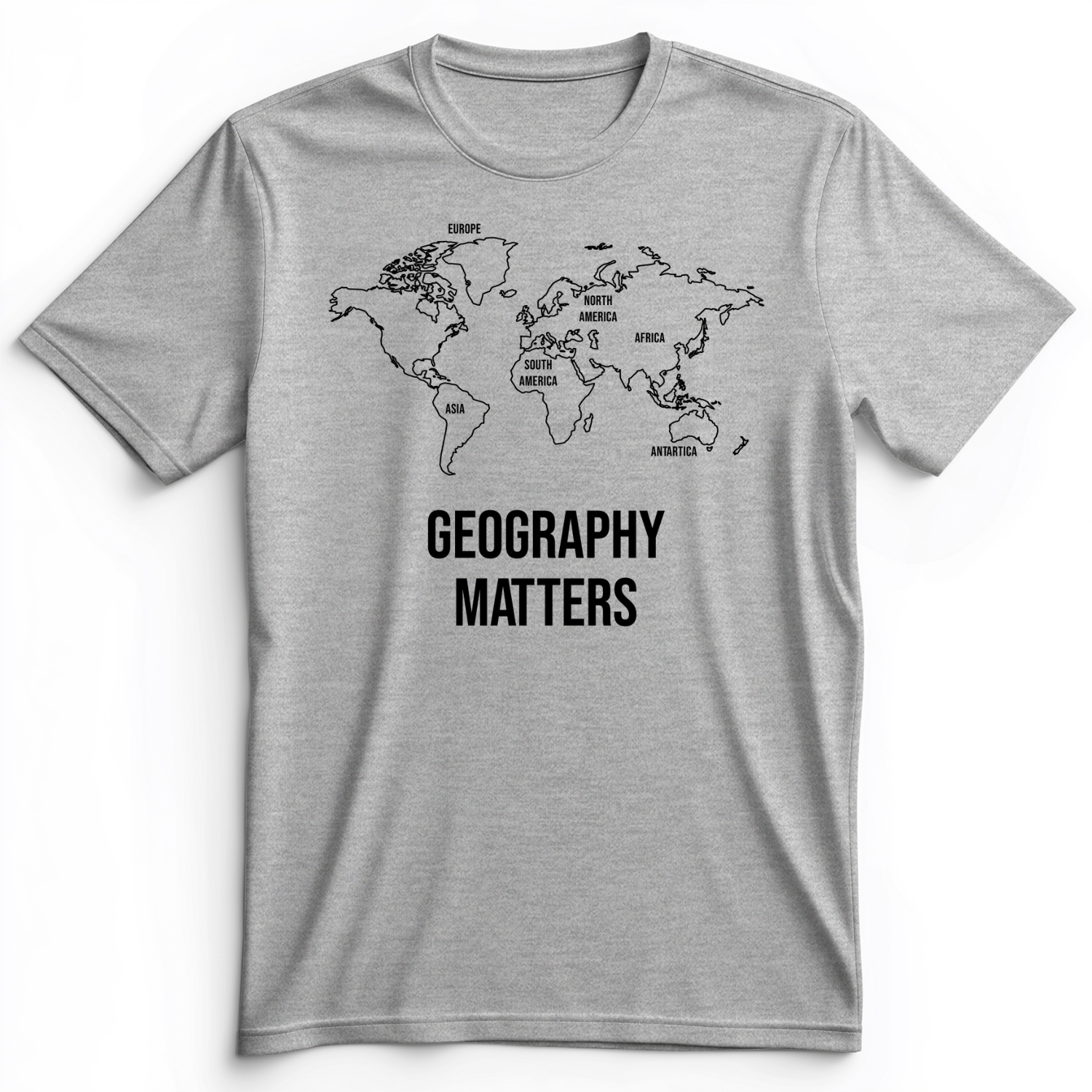 Geography Matters Premium Tee Athletic Heather / S