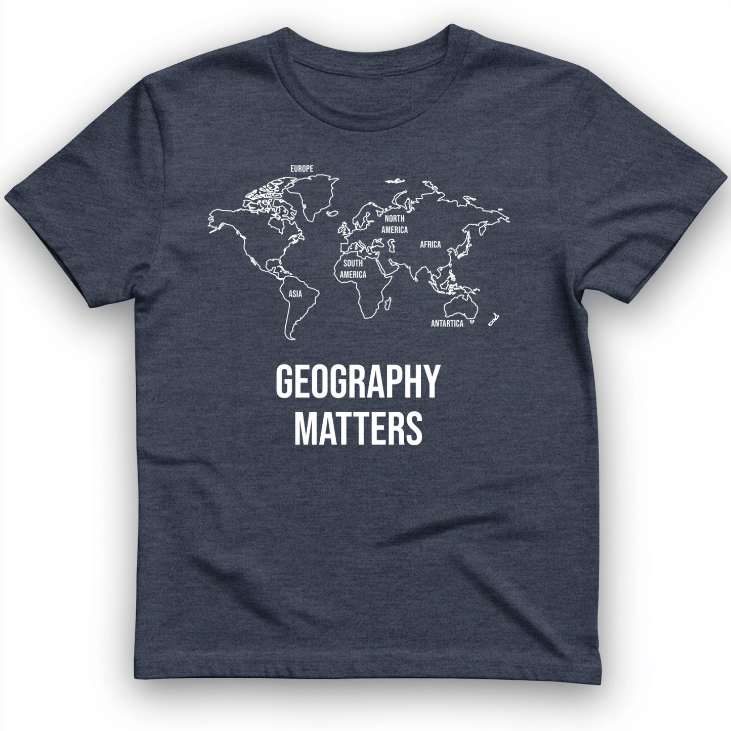 Geography Matters T-Shirt Heather Navy / S