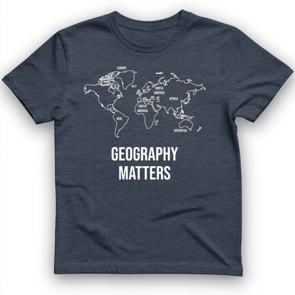 Geography Matters T-Shirt Heather Navy / S