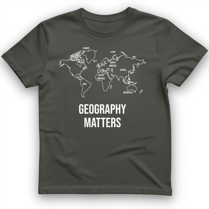 Geography Matters T-Shirt Charcoal / S