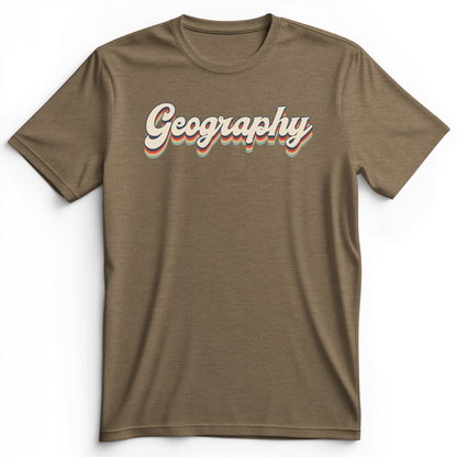 Geography Premium Tee Heather Olive / S