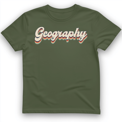 Geography T-Shirt Military Green / S