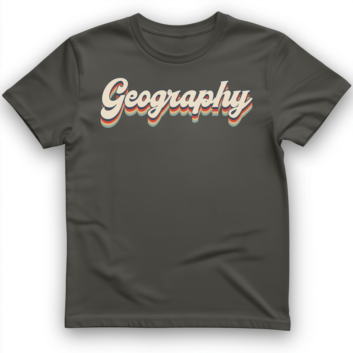 Geography T-Shirt Charcoal / S