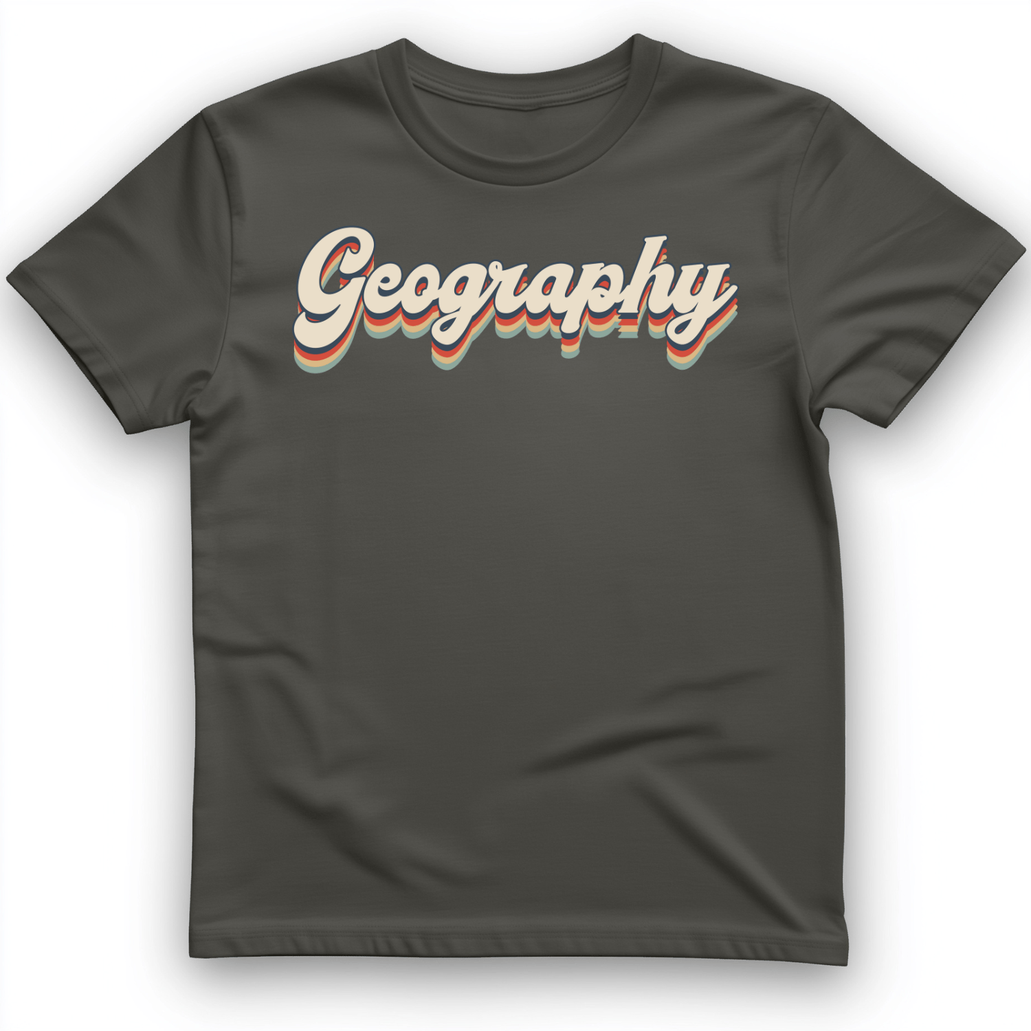 Geography T-Shirt Charcoal / S