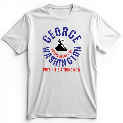 George Washington For President Premium Tee White / S