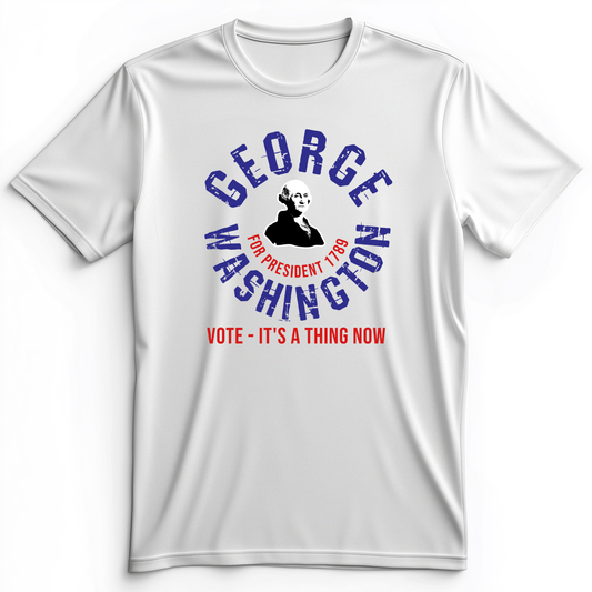George Washington For President Premium Tee White / S