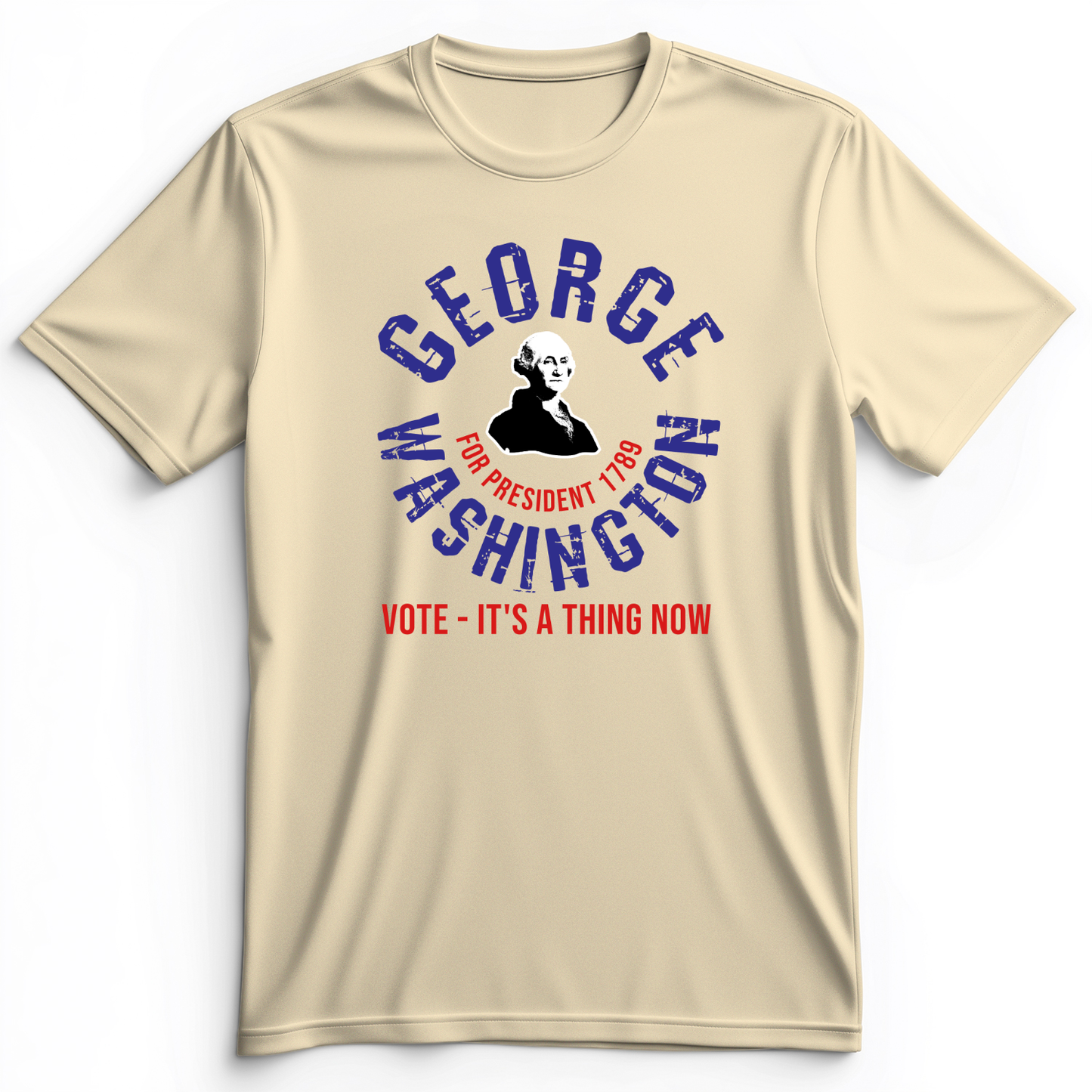 George Washington For President Premium Tee Natural / S
