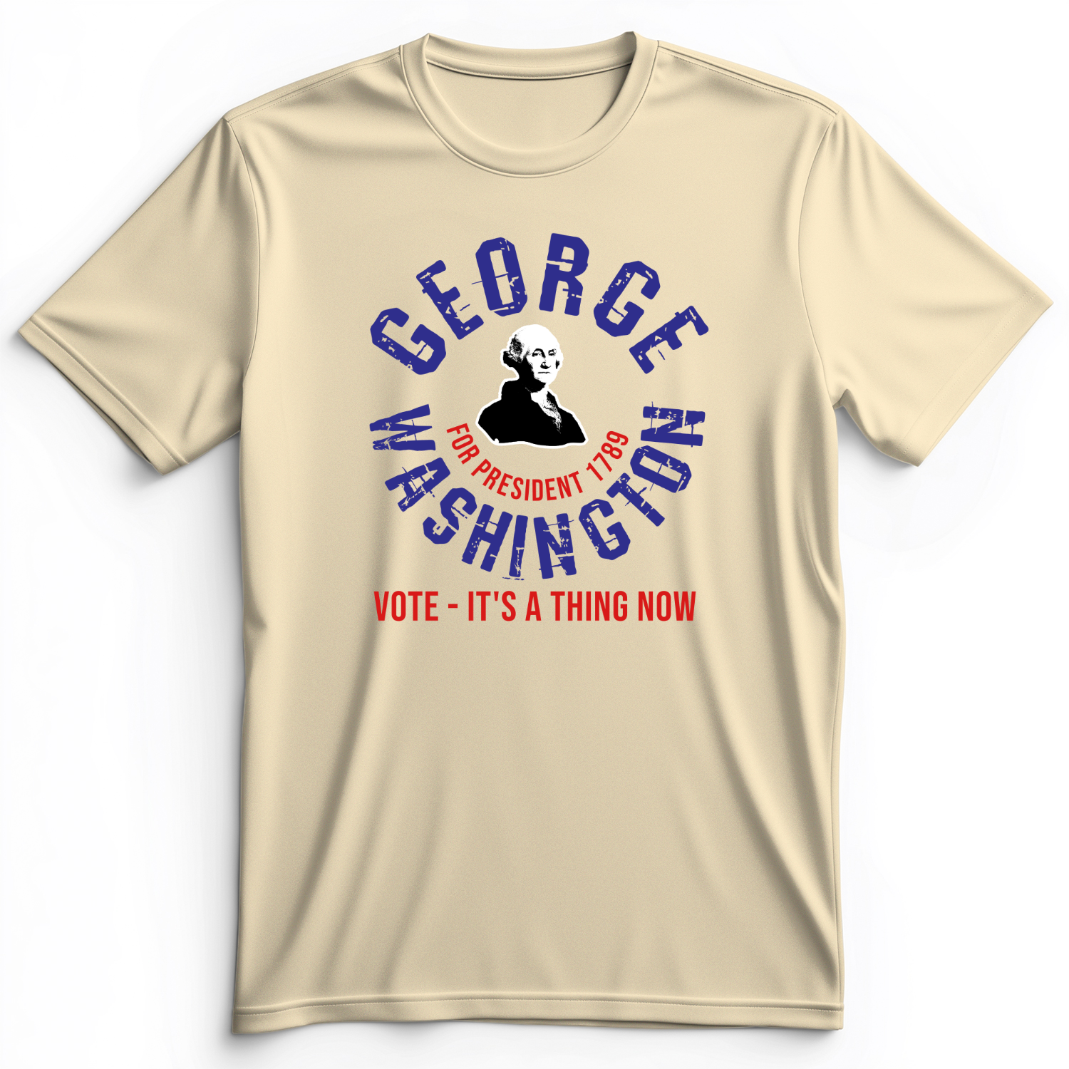 George Washington For President Premium Tee Natural / S