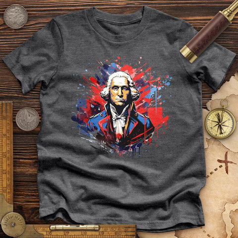 George Washington High Quality Tee Dark Grey Heather / S