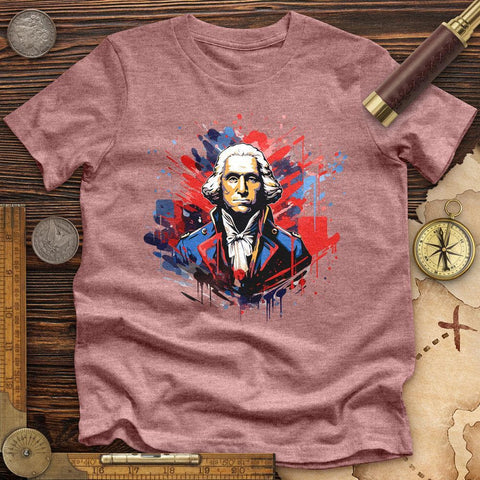 George Washington High Quality Tee Heather Mauve / S