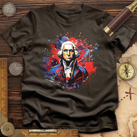 George Washington T-Shirt Dark Chocolate / S