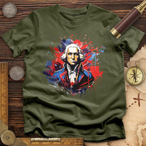 George Washington T-Shirt Military Green / S