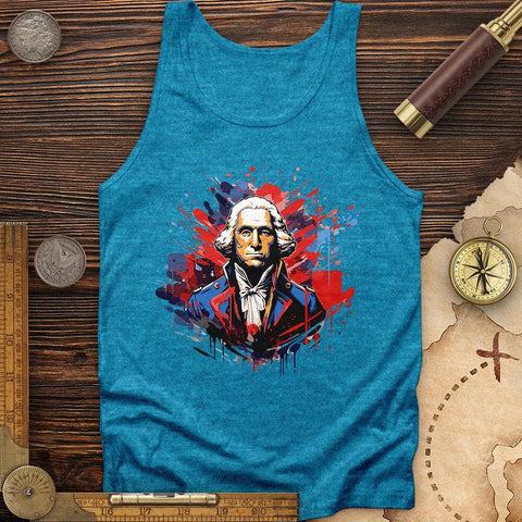 George Washington Tank Aqua TriBlend / XS