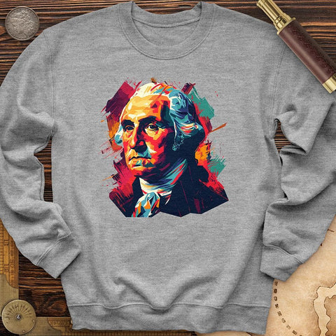 George Washington Vibrant Crewneck Sport Grey / S