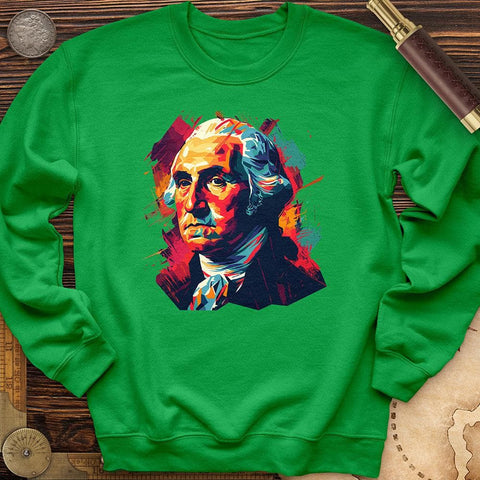 George Washington Vibrant Crewneck Irish Green / S