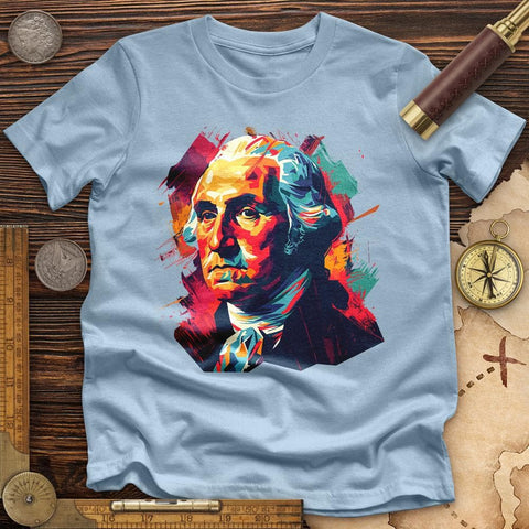 George Washington Vibrant High Quality Tee Light Blue / S