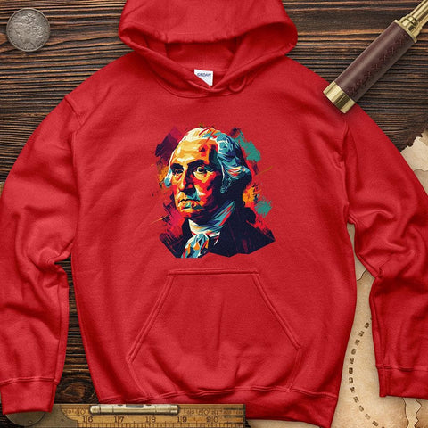 George Washington Vibrant Hoodie Red / S