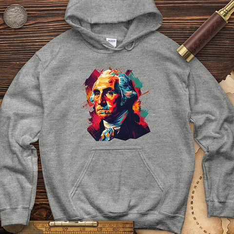 George Washington Vibrant Hoodie Sport Grey / S