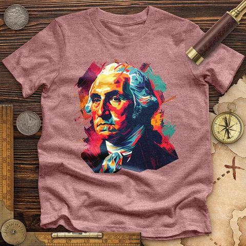 George Washington Vibrant Premium QualityTee Heather Mauve / S