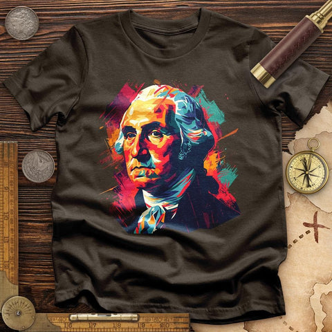 George Washington Vibrant T-Shirt Dark Chocolate / S
