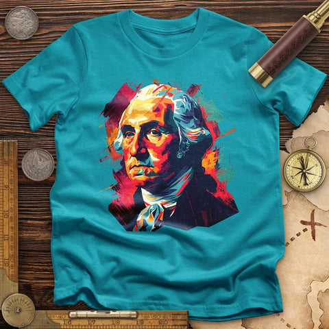 George Washington Vibrant T-Shirt Tropical Blue / S