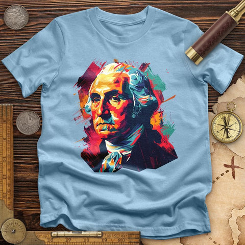 George Washington Vibrant T-Shirt Light Blue / S