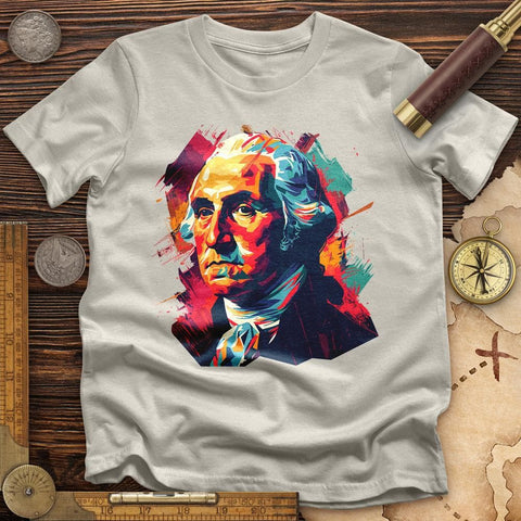 George Washington Vibrant T-Shirt Ice Grey / S