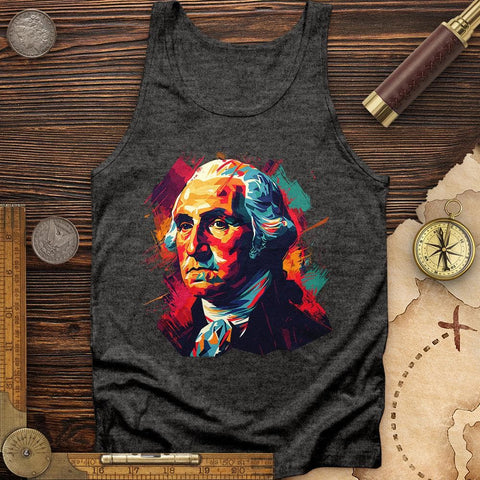 George Washington Vibrant Tank Charcoal Black TriBlend / XS