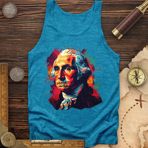 George Washington Vibrant Tank Aqua TriBlend / XS