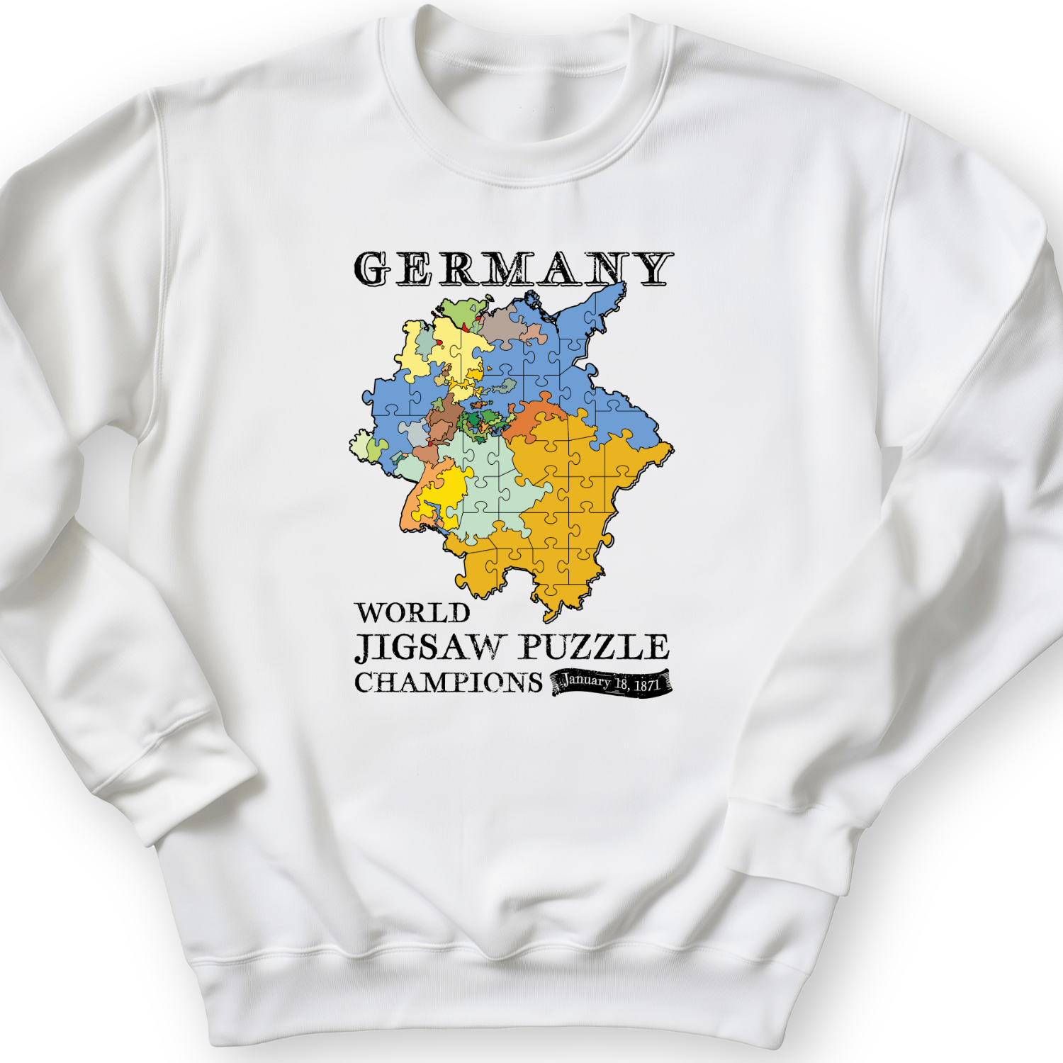Germany Jigsaw Champion Crewneck White / S