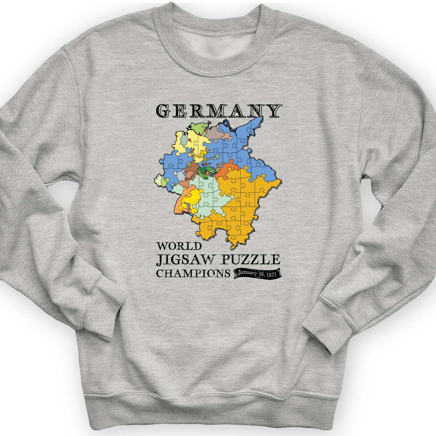 Germany Jigsaw Champion Crewneck Sport Grey / S