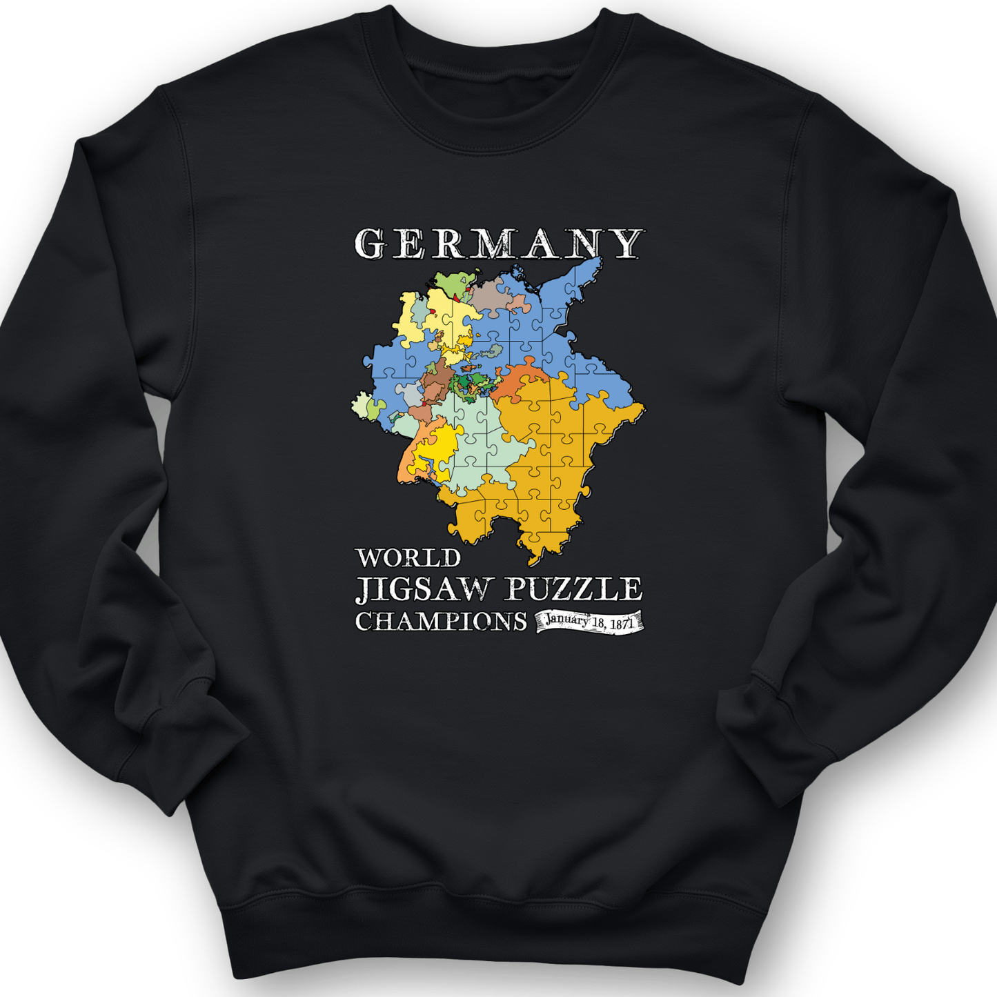 Germany Jigsaw Champion Crewneck Black / S