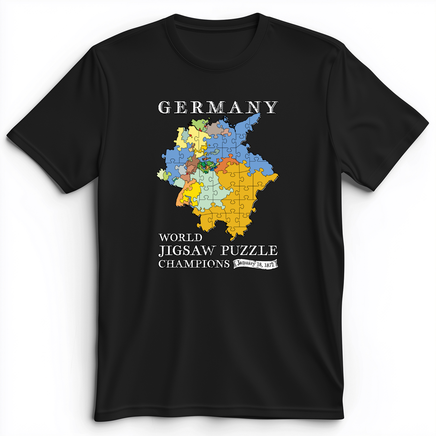 Germany Jigsaw Champion Premium Tee Black / S