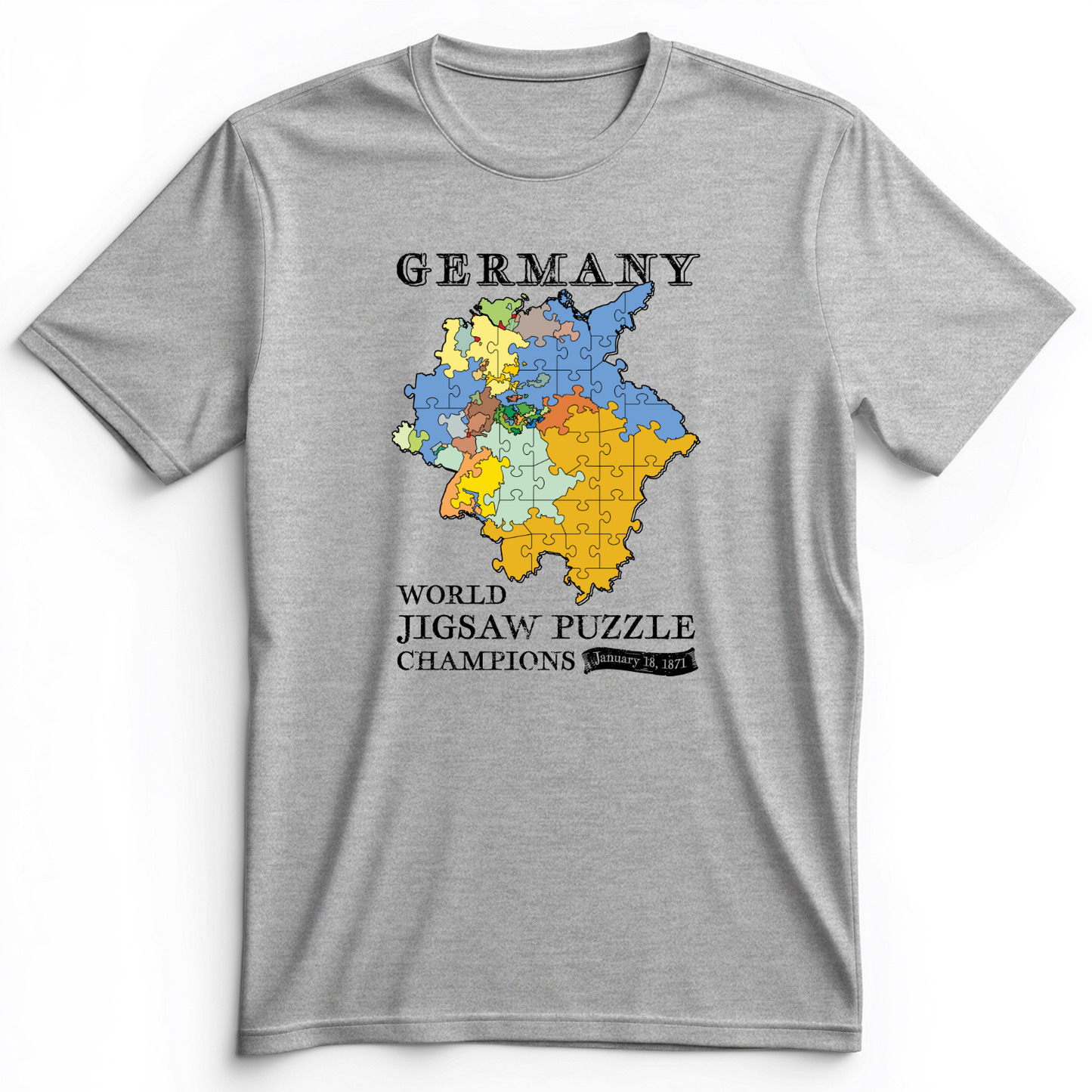Germany Jigsaw Champion Premium Tee Athletic Heather / S