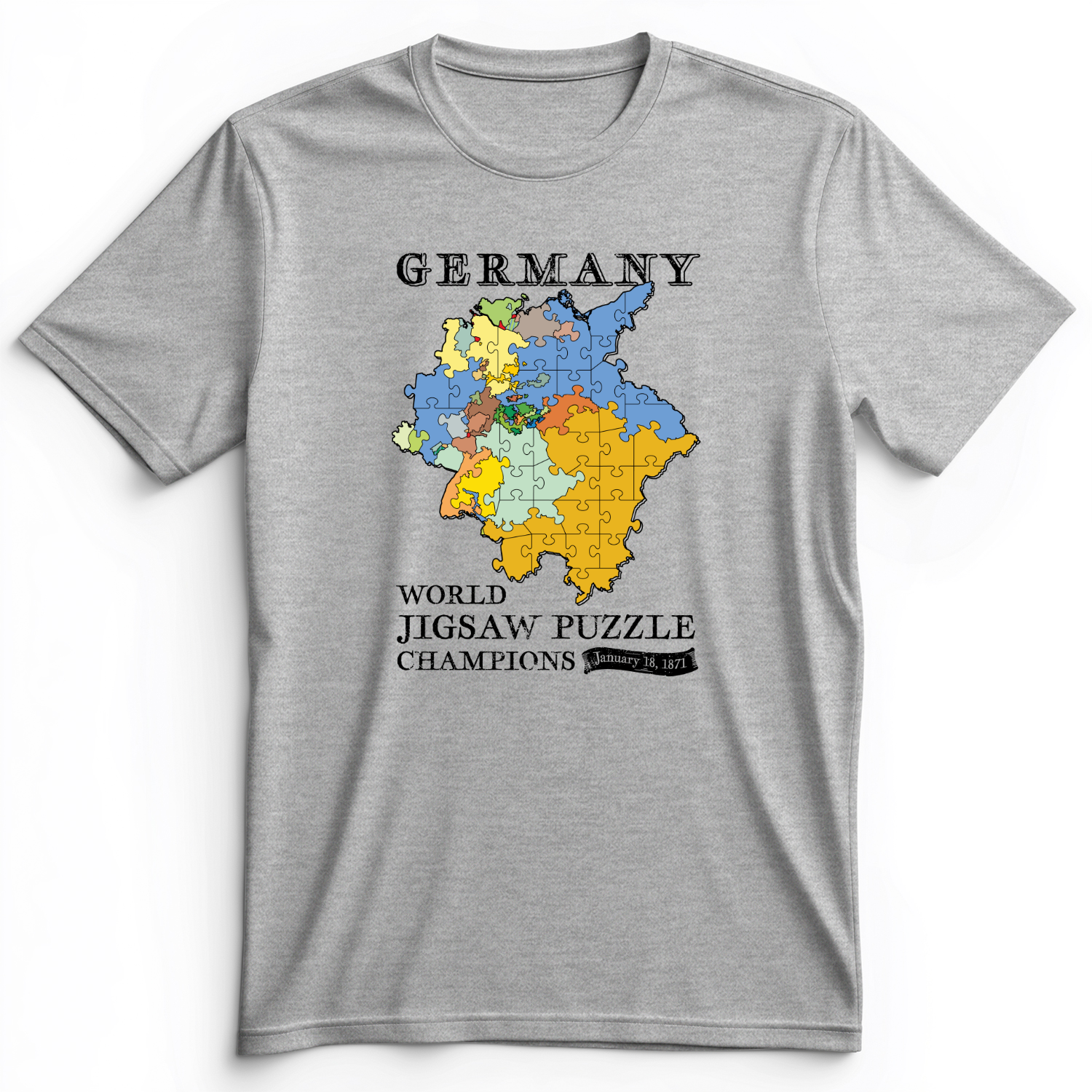 Germany Jigsaw Champion Premium Tee Athletic Heather / S