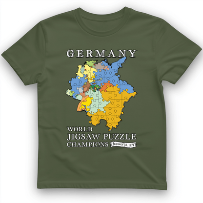 Germany Jigsaw Champion T-Shirt Military Green / S