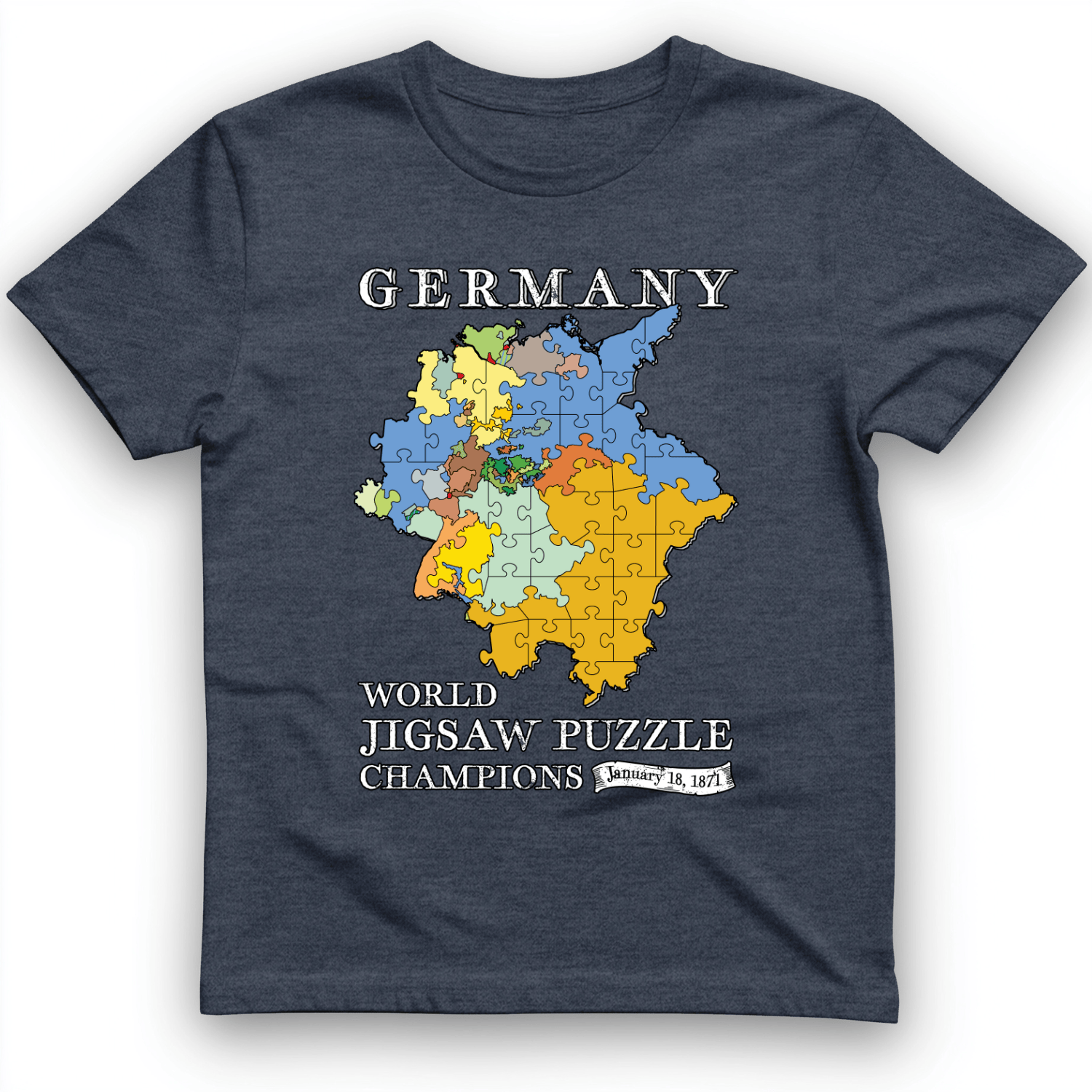 Germany Jigsaw Champion T-Shirt Heather Navy / S