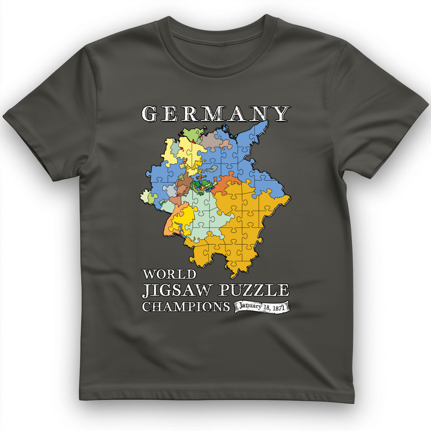 Germany Jigsaw Champion T-Shirt Charcoal / S