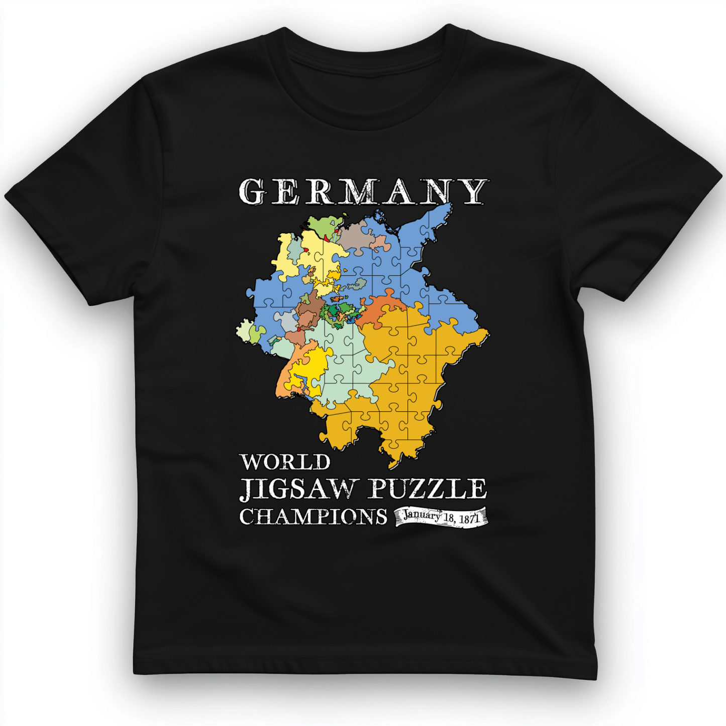 Germany Jigsaw Champion T-Shirt Black / S