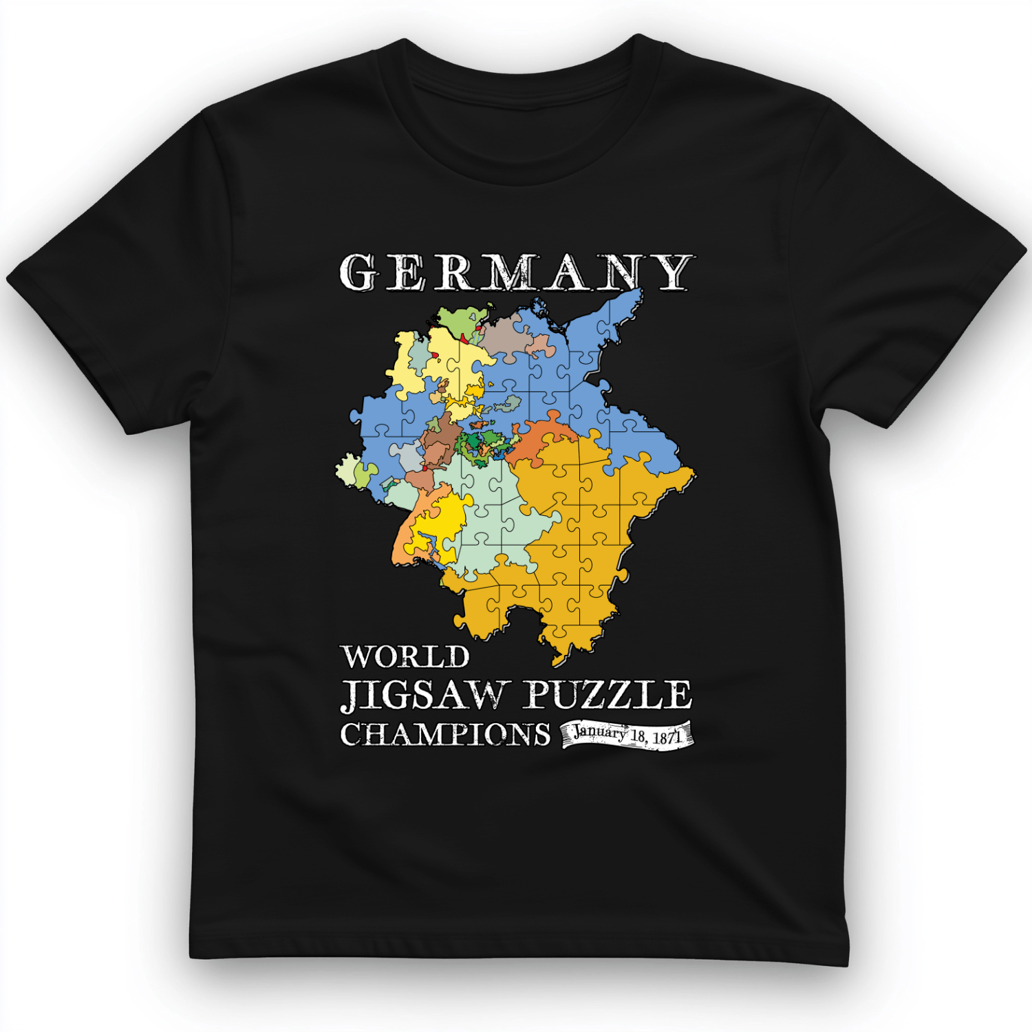 Germany Jigsaw Champion T-Shirt Black / S