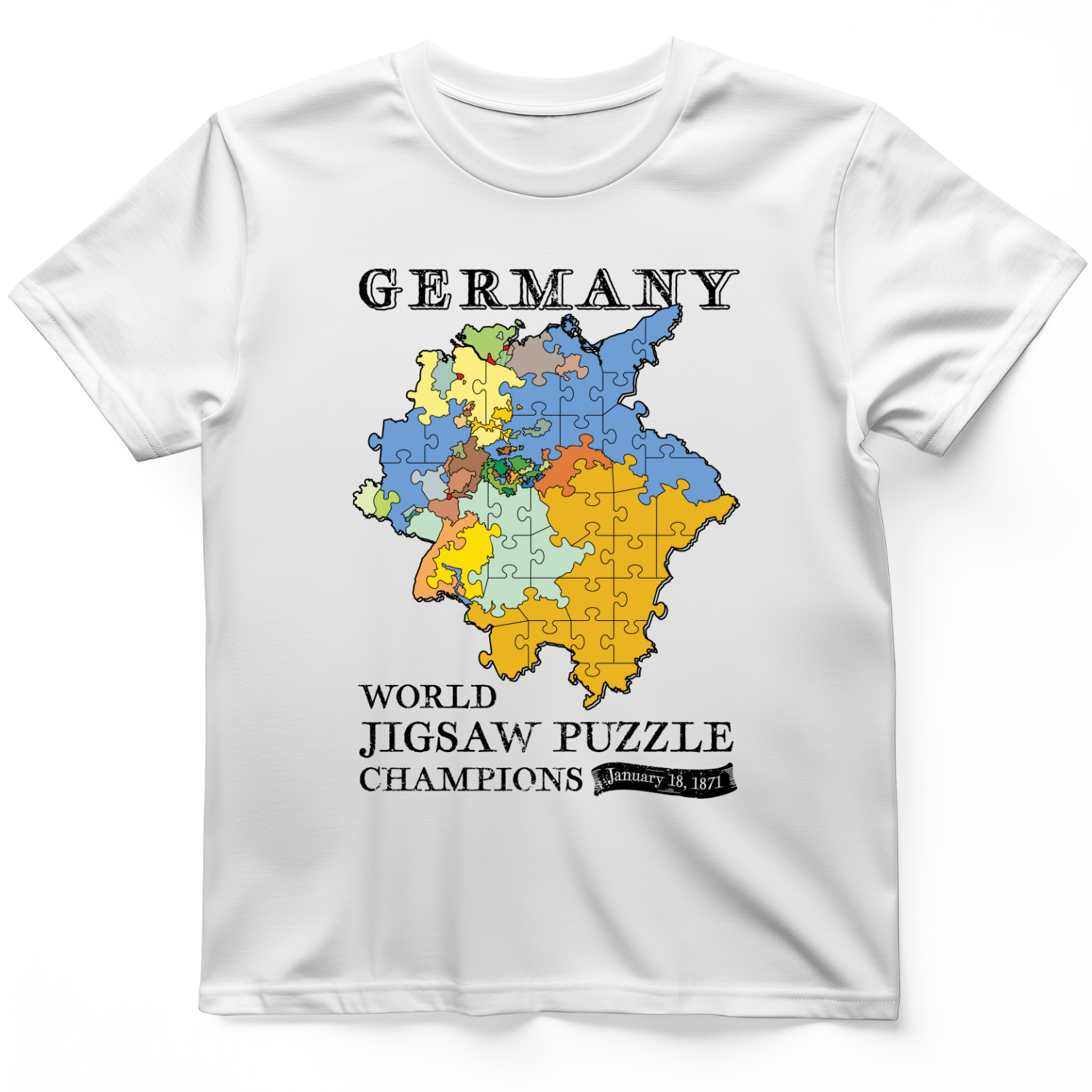 Germany Jigsaw Champion T-Shirt White / S