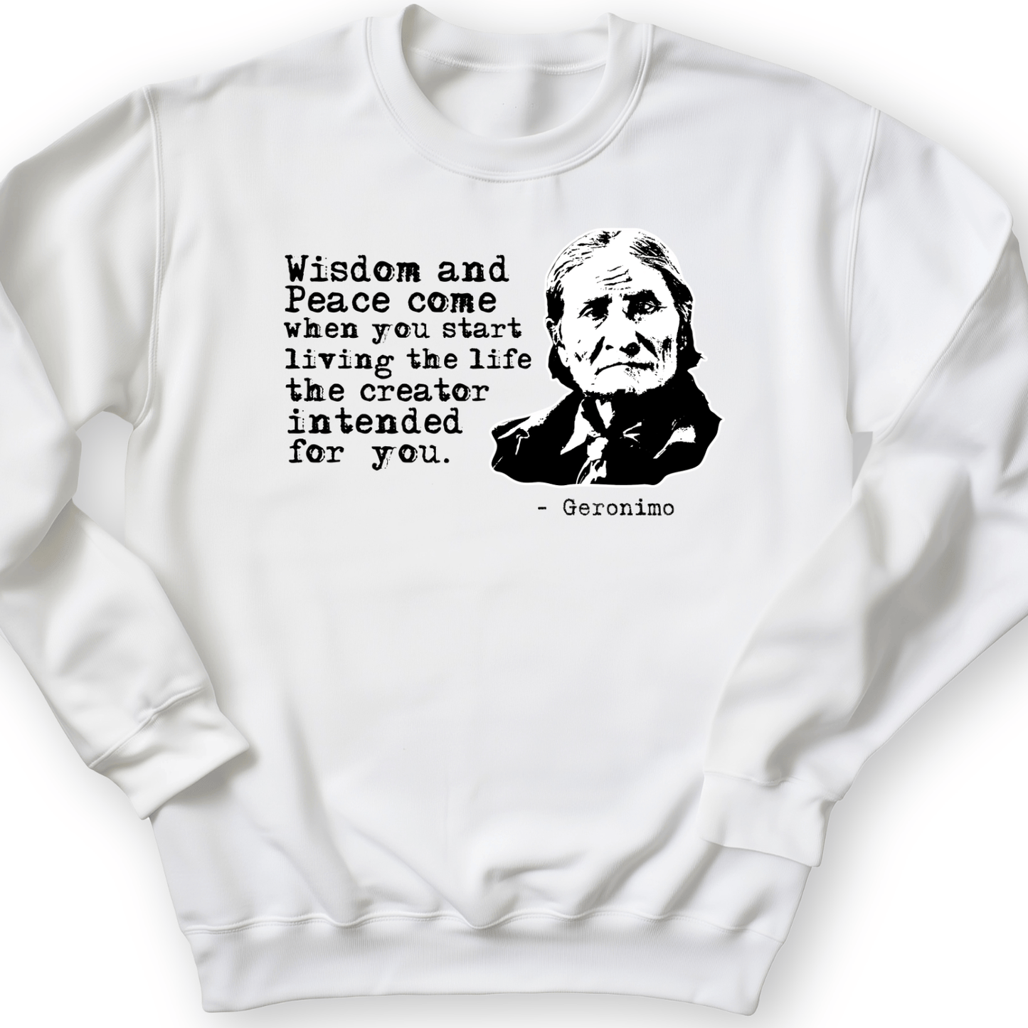 Geronimo Wisdom And Peace Crewneck White / S