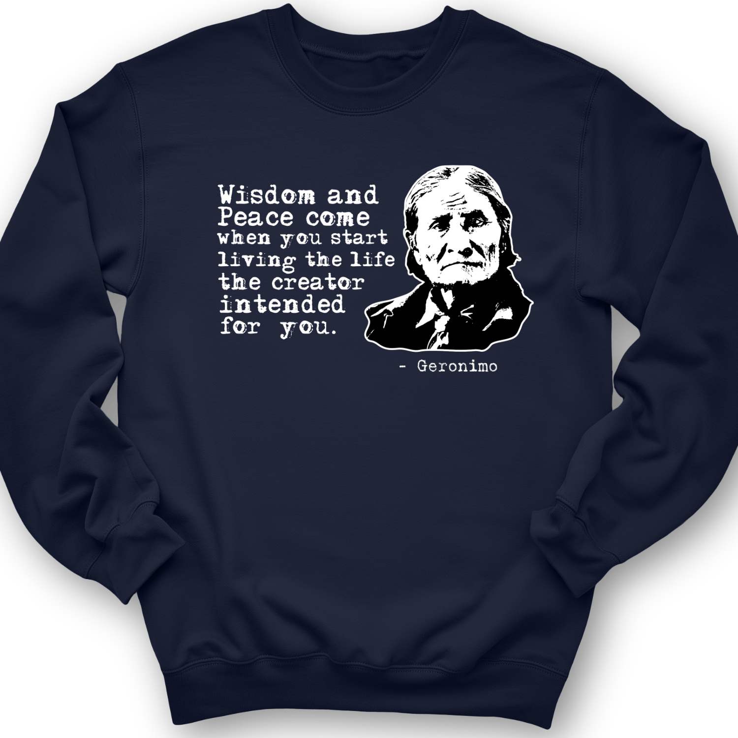 Geronimo Wisdom And Peace Crewneck Navy / S