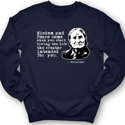 Geronimo Wisdom And Peace Crewneck Navy / S