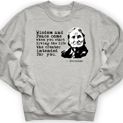 Geronimo Wisdom And Peace Crewneck Sport Grey / S