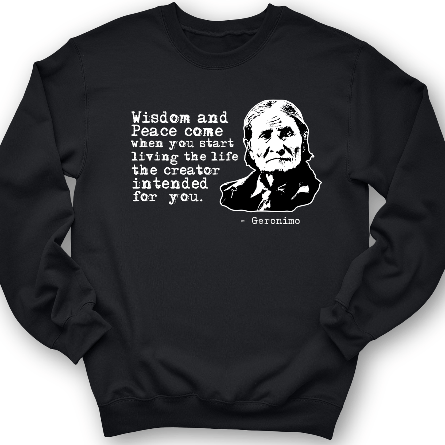 Geronimo Wisdom And Peace Crewneck Black / S