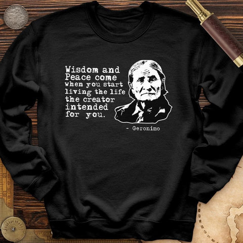 Geronimo Wisdom And Peace Crewneck Black / S