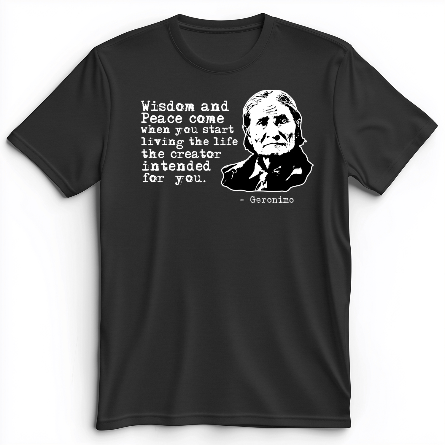Geronimo Wisdom And Peace Premium Tee Dark Grey Heather / S