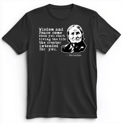 Geronimo Wisdom And Peace Premium Tee Dark Grey Heather / S