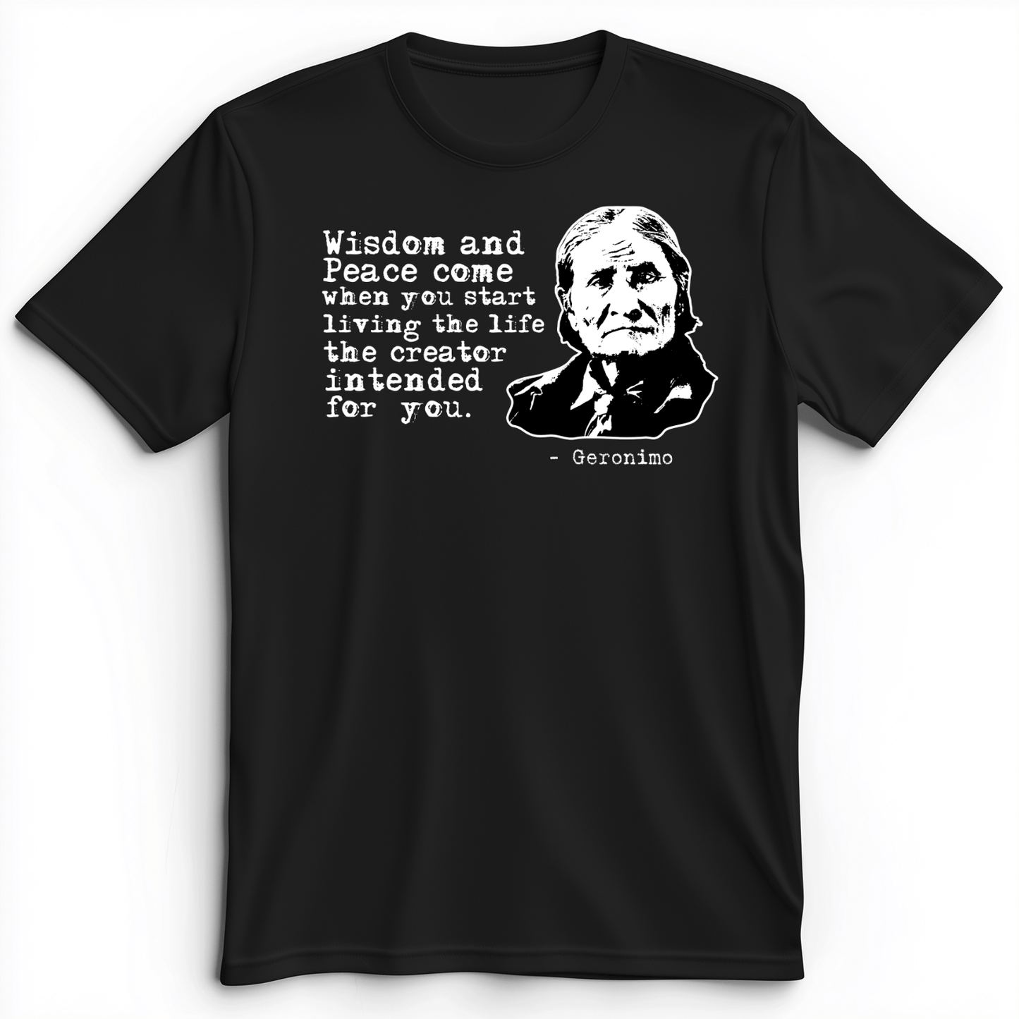 Geronimo Wisdom And Peace Premium Tee Black / S